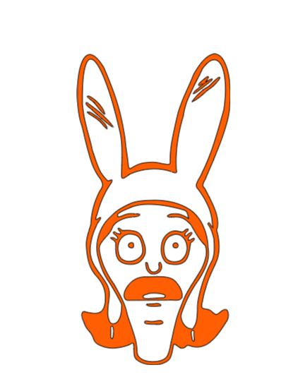 Louise Bob's Burgers Vinyl Decal Sticker Halloween Horror
