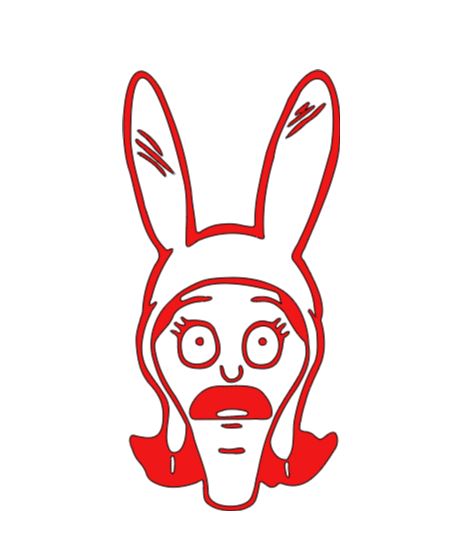 Louise Bob's Burgers Vinyl Decal Sticker Halloween Horror