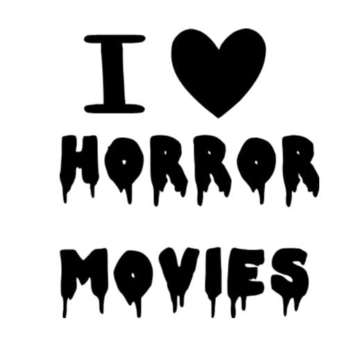 I Love Horror Movies Vinyl Decal Sticker Halloween Horror