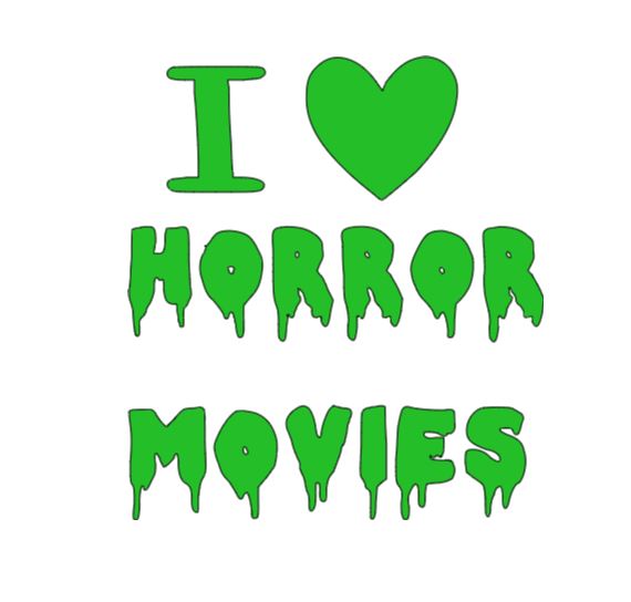 I Love Horror Movies Vinyl Decal Sticker Halloween Horror