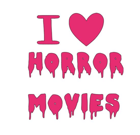 I Love Horror Movies Vinyl Decal Sticker Halloween Horror