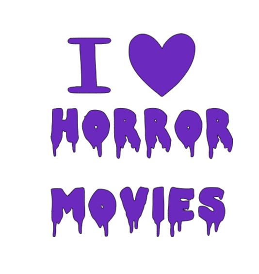 I Love Horror Movies Vinyl Decal Sticker Halloween Horror