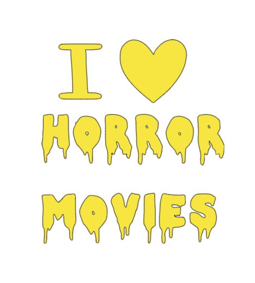 I Love Horror Movies Vinyl Decal Sticker Halloween Horror