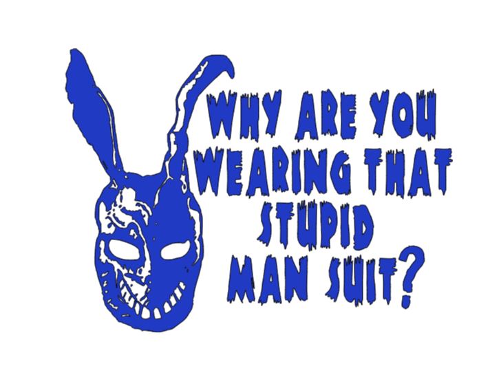 Donnie Darko Mansuit Vinyl Decal Sticker Halloween Horror