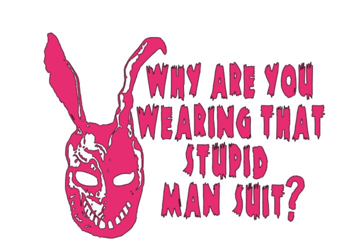 Donnie Darko Mansuit Vinyl Decal Sticker Halloween Horror