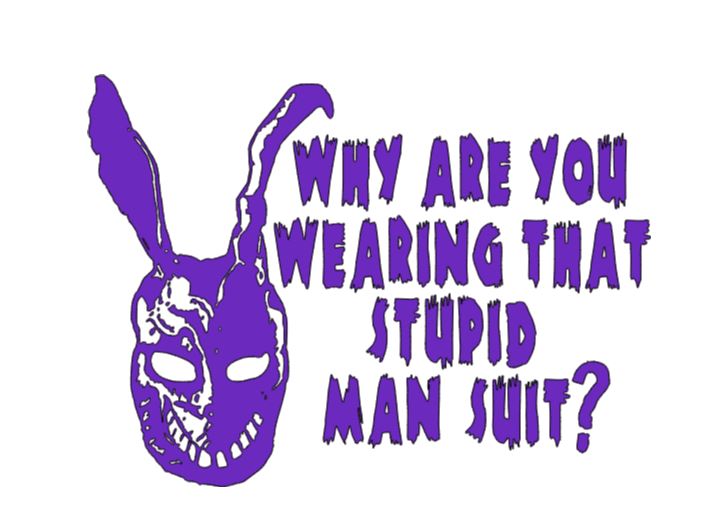 Donnie Darko Mansuit Vinyl Decal Sticker Halloween Horror