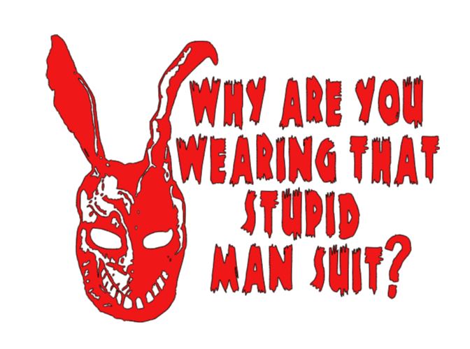 Donnie Darko Mansuit Vinyl Decal Sticker Halloween Horror