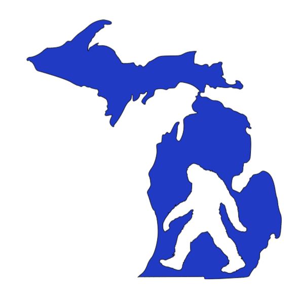 Michigan Bigfoot Cryptid Vinyl Decal Sticker Halloween Horror Metaphysical