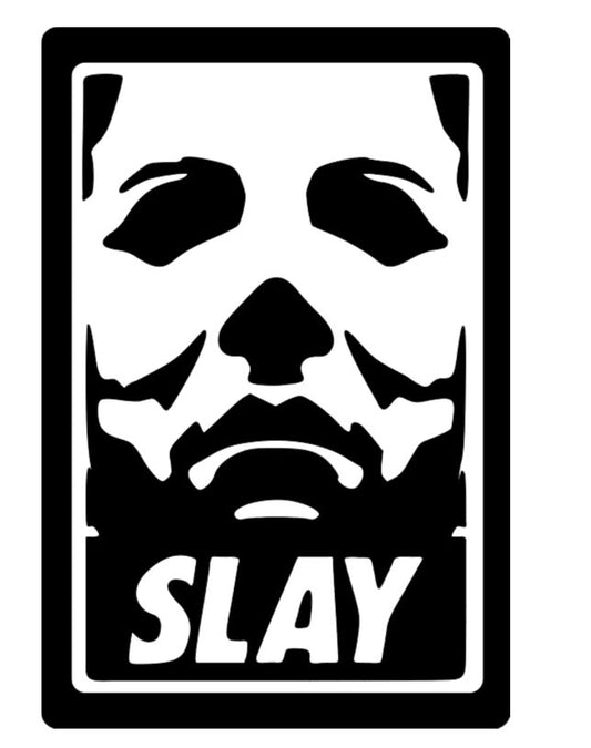 Michael Myers Slay Halloween Vinyl Decal Sticker Halloween Horror Metaphysical