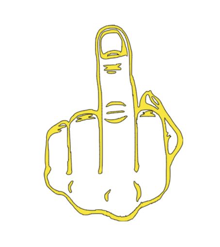 Middle Finger Vinyl Decal Sticker Halloween Horror Metaphysical
