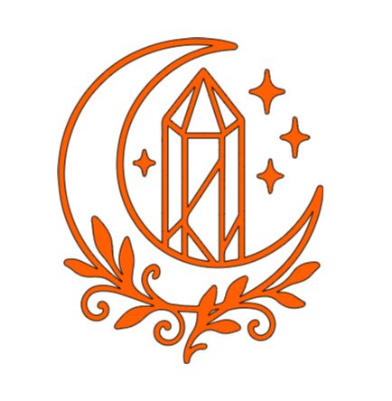 Crystal Moon Vinyl Decal Sticker Halloween Horror Metaphysical