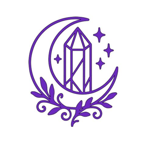 Crystal Moon Vinyl Decal Sticker Halloween Horror Metaphysical
