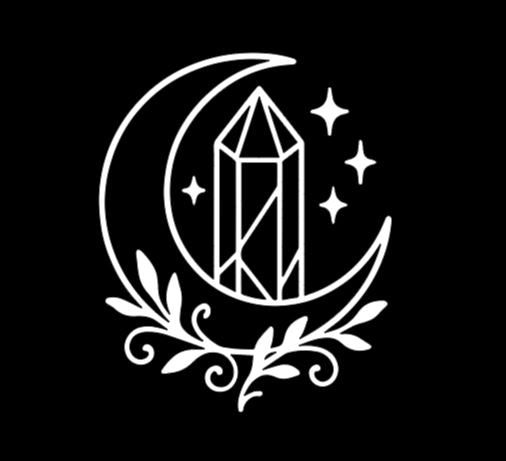 Crystal Moon Vinyl Decal Sticker Halloween Horror Metaphysical
