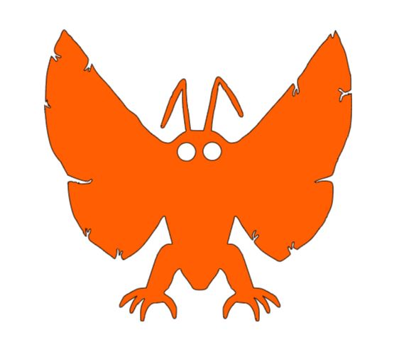 Mothman Cryptid Vinyl Decal Sticker Halloween Horror Metaphysical