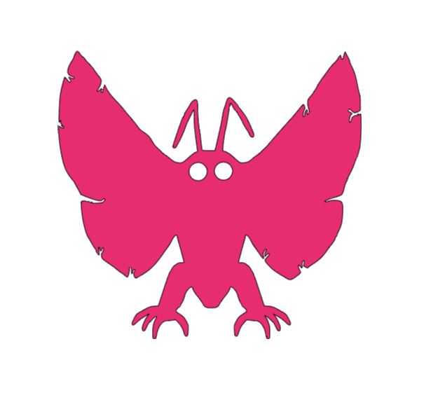 Mothman Cryptid Vinyl Decal Sticker Halloween Horror Metaphysical
