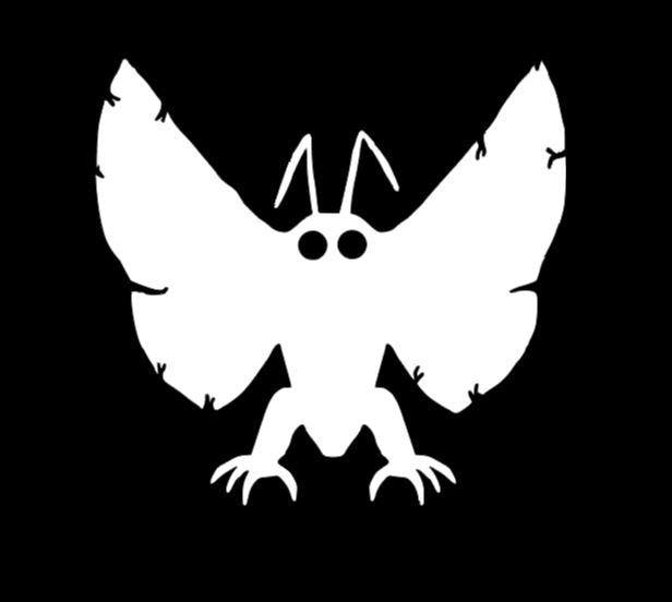 Mothman Cryptid Vinyl Decal Sticker Halloween Horror Metaphysical
