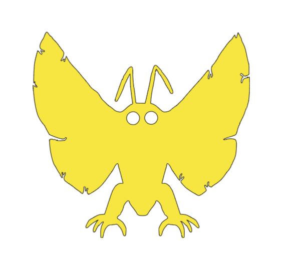 Mothman Cryptid Vinyl Decal Sticker Halloween Horror Metaphysical