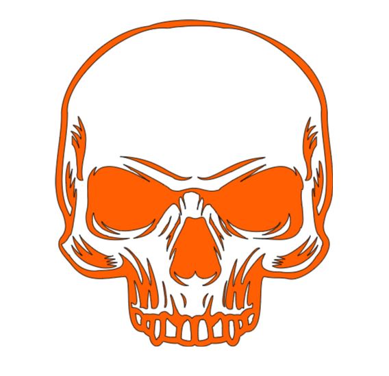 Half Skull Vinyl Decal Sticker Halloween Horror Metaphysical