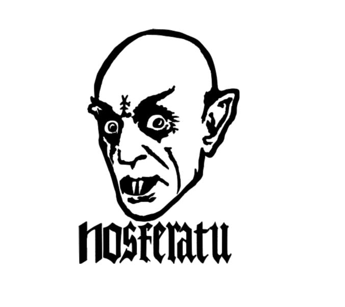 Nosferatu Vampire Universal Vinyl Decal Sticker Halloween Horror Metaphysical