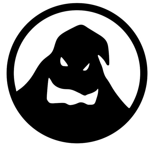 Oogy Boogy Nightmare Before Christmas Black Vinyl Decal Bumper Sticker Halloween