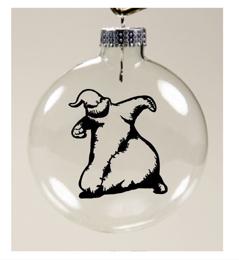 Oogy Boogy Nightmare Before Christmas Clear Christmas Ornament Shatterproof Horror Halloween