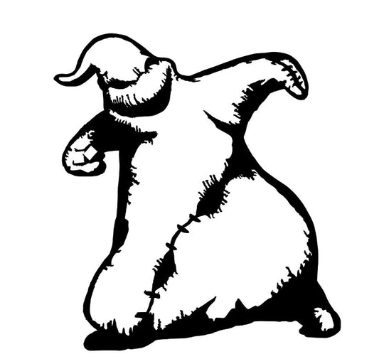 Oogy Boogy Nightmare Before Christmas Black Vinyl Decal Bumper Sticker Halloween