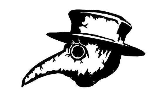 Plague Doctor Vinyl Decal Sticker Halloween Horror Metaphysical