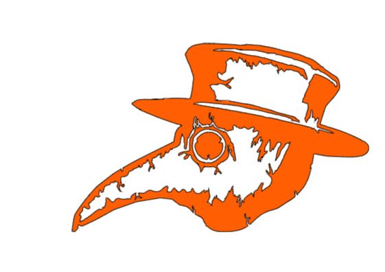 Plague Doctor Vinyl Decal Sticker Halloween Horror Metaphysical