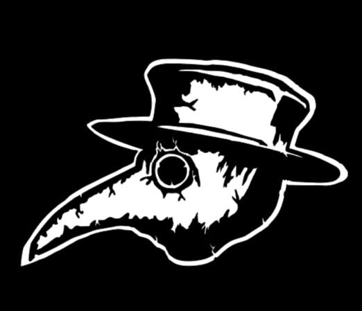 Plague Doctor Vinyl Decal Sticker Halloween Horror Metaphysical