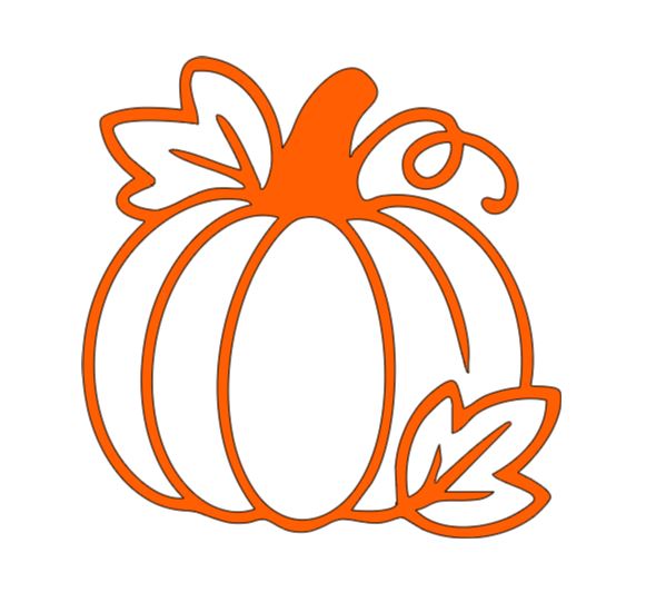 Leafy Pumpkin Vinyl Decal Sticker Halloween Horror Metaphysical
