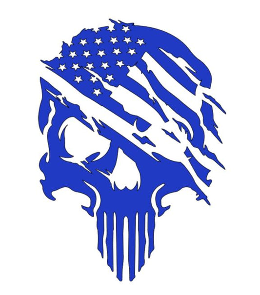 Flag Skull Vinyl Decal Sticker Halloween Horror Metaphysical