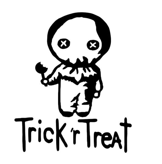 Sam Trick 'r Trick Vinyl Decal Bumper Sticker Halloween