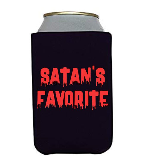 Satan's Favorite Koozie Can Cooler Holder Horror True Crime