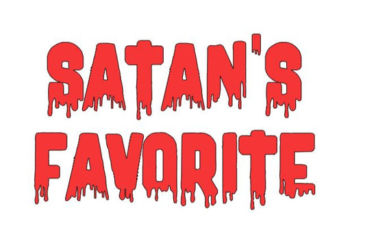 Satan's Favorite Vinyl Decal Sticker Halloween Horror
