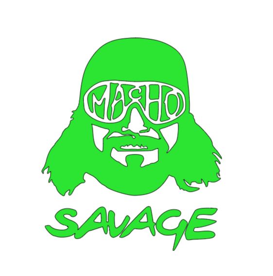 Macho Man Randy Savage Vinyl Decal Sticker Halloween Horror Wrestling