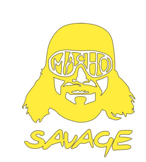 Macho Man Randy Savage Vinyl Decal Sticker Halloween Horror Wrestling