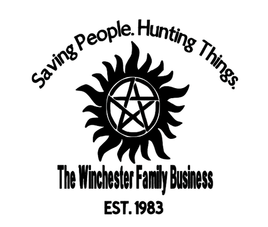Supernatural Winchester Bros Vinyl Decal Sticker Halloween Horror Metaphysical