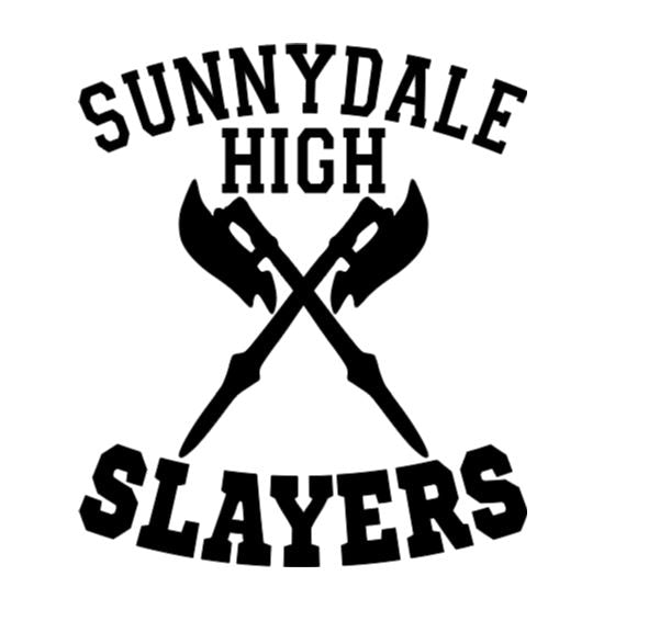 Sunnydale High Slayers Buffy Vinyl Decal Sticker Halloween Horror Metaphysical