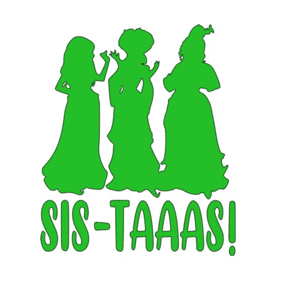 Sistaas Hocus Pocus Witch Vinyl Decal Sticker Halloween Horror Metaphysical