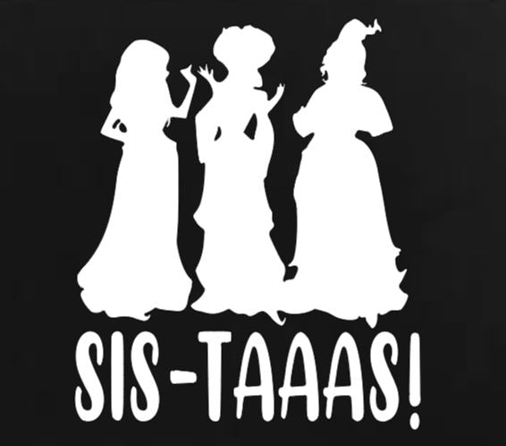 Sistaas Hocus Pocus Witch Vinyl Decal Sticker Halloween Horror Metaphysical