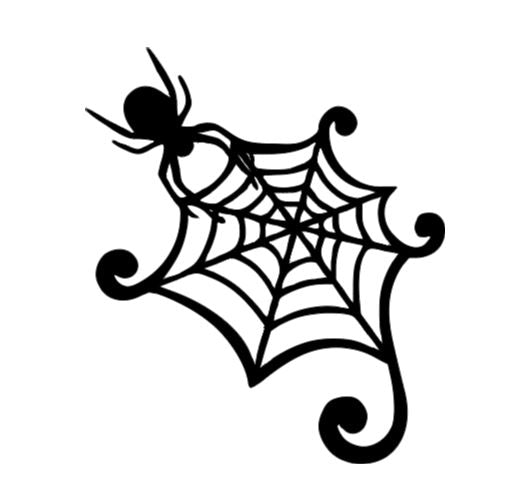 Spider Web Vinyl Decal Sticker Halloween Horror Metaphysical