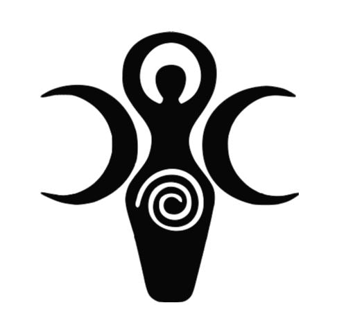 Spiral Moon Goddess Vinyl Decal Sticker Halloween Horror Metaphysical