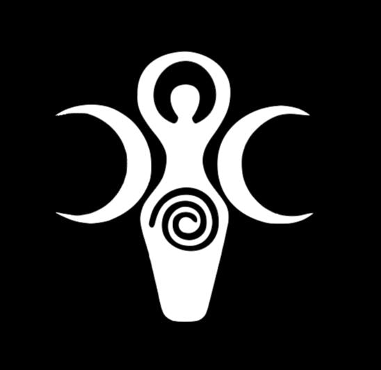 Spiral Moon Goddess Vinyl Decal Sticker Halloween Horror Metaphysical