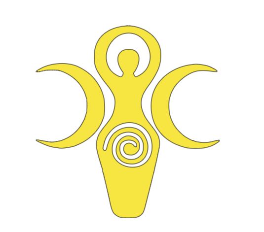 Spiral Moon Goddess Vinyl Decal Sticker Halloween Horror Metaphysical