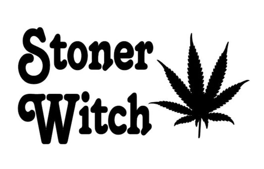 Stoner Witch Vinyl Decal Sticker Halloween Horror Metaphysical