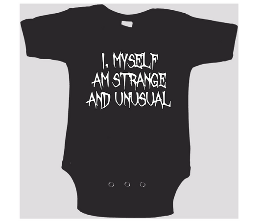 Strange Unusual Beetlejuice Childrens Bodysuit Newborn 24 Months Horror Halloween