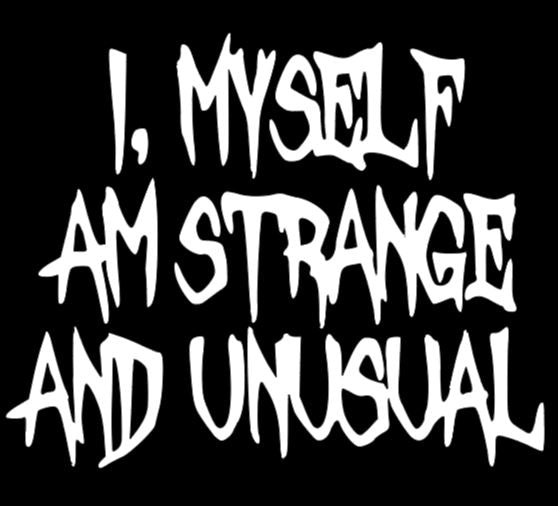 Strange and Unusual Beetlejuice Vinyl Decal Sticker Halloween Horror Metaphysical
