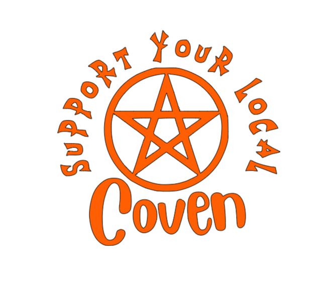 Support Local Coven Witch Vinyl Decal Sticker Halloween Horror Metaphysical