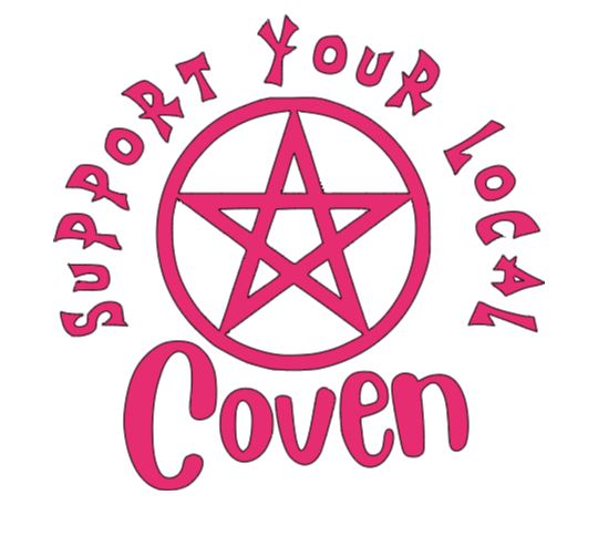 Support Local Coven Witch Vinyl Decal Sticker Halloween Horror Metaphysical