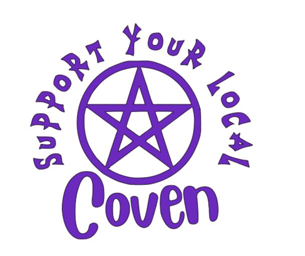 Support Local Coven Witch Vinyl Decal Sticker Halloween Horror Metaphysical